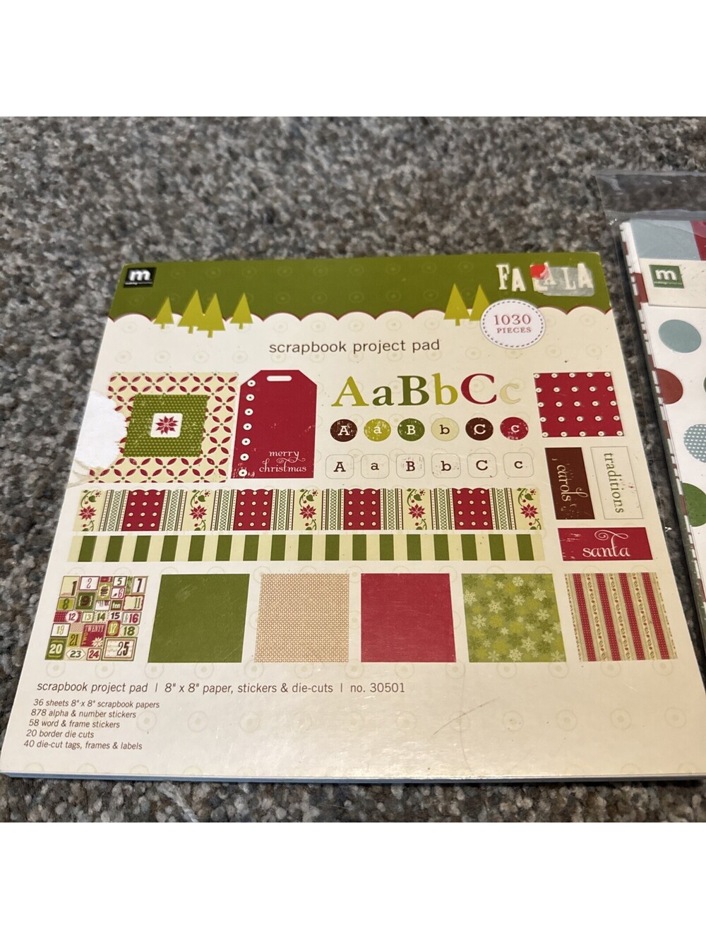 Christmas Scrapbook Embellishment Paper And Project Pad